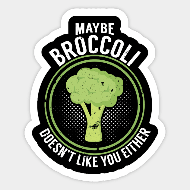 Broccoli broccoli Healthy food healthy meatless Sticker by OfCA Design